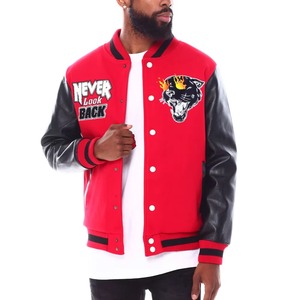 Veste de baseball personnalisée / Veste de baseball Varsity personnalisée avec broderie en chenille, nouvelle veste de baseball Varsity rouge, veste Lettermen pour hommes - Product Image 1