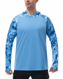Sudadera con Capucha de Pesca Unisex de Manga Larga, Protección Solar, Rendimiento en Exteriores, Poliéster, Impermeable, Transpirable, Secado Rápido, con UPF 50+ - Product Image 6