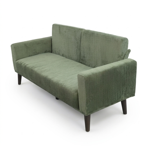 Two Seat Modern Square Living <b>Sofa</b> Straight Fabric Upholstery Eco-Friendly Compressed Foam <b>Wooden</b> <b>Frame</b> for Apartment Hotel Use - Product Image 2