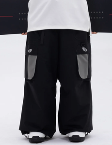 <b>Waterproof</b> Windproof Zipper Baggy Ski Pants Men Snowboarding Unisex Winter Outdoor Thermal Snow Pants Oversized sportswear Cargo - Product Image 1