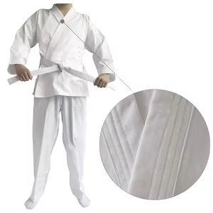 Uniforme de Karate Personalizado KyzoFire Industry, Kimono Blanco para BJJ, Traje de Entrenamiento de Artes Marciales, Kimono de Algodón Resistente para Grappling - Product Image 1