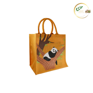 Sac de courses en fibre de jute verte à poignée robuste, écologique, en fibre naturelle, pour un usage quotidien - Product Image 2