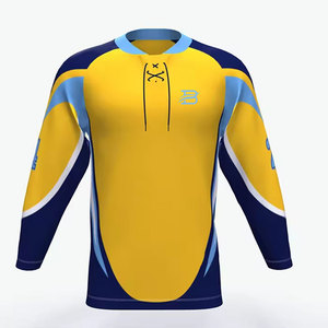 Jersey de hockey sobre hielo de estilo moderno, fabricado con material atlético ligero, diseñado para un movimiento fluido y la identidad del equipo. - Product Image 1