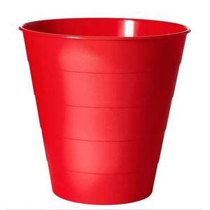 Contenedor de basura metálico rojo personalizable al por mayor que conserva su atractivo estético incluso después de un uso extendido - Product Image 2