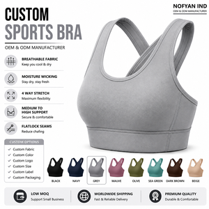Vêtements de sport à séchage rapide, soutien-gorge de sport sans couture, tissu extensible dans quatre directions, vêtements de sport performants, soutien-gorge de sport avec logo personnalisé, soutien-gorge de sport par sublimation - Product Image 1