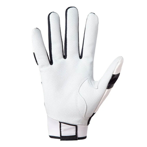 Gants de frappeur en cuir de vachette Cabretta bleu/gris bleu, personnalisés OEM, ambidextres, avec fermeture auto-agrippante et poignet respirant - Product Image 4