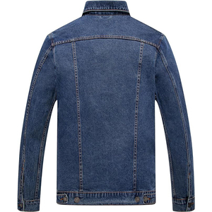 Veste en jean bleu foncé de haute qualité pour homme, avec col rabattu et doublure intérieure, saison printemps, tannerie pakistanaise - Product Image 2