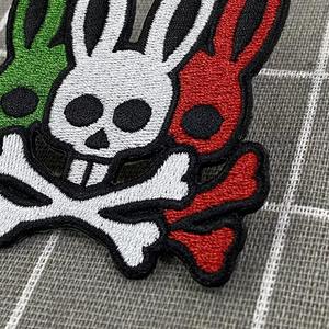 Patchs brodés en chenille légers de haute qualité, motifs lapin de dessin animé et cœur/fleur, badges thermocollants pour vêtements - Product Image 6