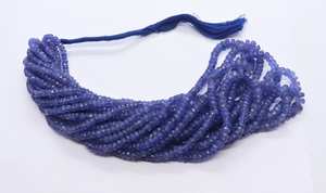 Cuentas facetadas de tanzanita natural AAA de 3-6 mm, cuentas redondas de tanzanita azul violeta para la fabricación de joyería al por mayor. - Product Image 2