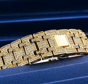 Men Premium Luxury Moissanite Diamond Quartz Watch Iced Out Hip Hop Bling Wristwatch Hip Hop Luxury Designer Wristwatch - Product Image 5