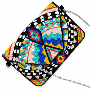 Bolso de Mano Geométrico Moderno Hecho a Mano con Cierre de Botón, Bolso de Noche de Lujo para Mujer, Bandolera de 1-1.9L con Correa Única, OEM ODM - Product Image 4