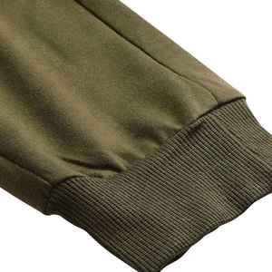 Conjunto Deportivo Casual de Invierno para Hombre, Manga Larga, Estampado Sólido, para Correr y Trotar, 100% Poliéster con Forro Polar, Diseño 2 en 1 - Product Image 4