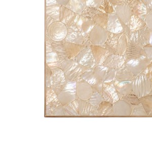 Panneau mural en mosaïque de nacre, artisanat de luxe, peinture élégante, œuvre d'art décorative pour salon moderne. - Product Image 3