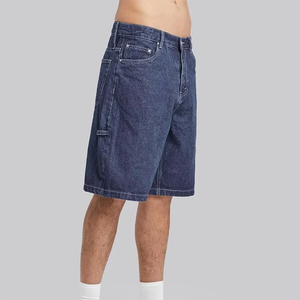 Pantalones Cortos de Mezclilla para Hombre, Talla Mediana, Estilo Carpintero, Holgados, de Trabajo, con Costuras en Contraste, Ajuste Holgado, Estilo Urbano, Bordado, Logotipo Personalizado - Product Image 2