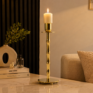 Support de bougie en laiton de qualité supérieure, grand chandelier élégant pour centre de table, décoration intérieure, décoration de mariage - Product Image 3