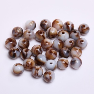 ลูกปัดเรซิ่นรูปไข่สีขาว ลูกปัดแบบหลวมสำหรับทำเครื่องประดับ - Product Image 3