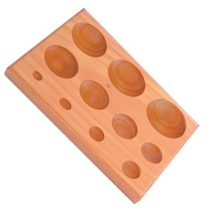Bloque de conformado redondo de madera dura para joyería, herramienta de conformado con 11 cavidades de diferentes tamaños para trabajar con metales. - Product Image 4