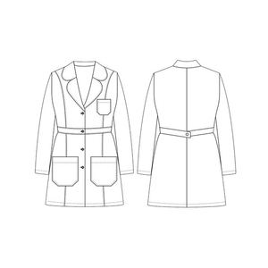 Nouvelle Arrivée Blouse de Laboratoire pour Femmes, Service OEM, Design Personnalisable, Blouse Professionnelle Multi-Poches pour Usage Hospitalier - Product Image 6