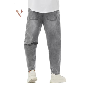 Jeans para Hombre, Corte Regular, Color Negro, Slim Fit, Pantalones Vaqueros Rectos, Casuales, con Logotipo y Diseño Personalizados, Precio Bajo - Product Image 1