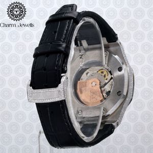 Charm_Jewells Luxury Stainless Steel <b>Watch</b> 42mm Round Dial Sapphire Crystal Quartz Movement Men Fashion Design - Product Image 4