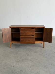 Modern Solid Wood Sideboard Cabinet with <b>Storage</b> Drawers and Doors Living Room Buffet <b>Console</b> Cabinet Furniture - Product Image 2