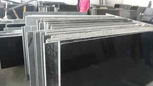 High Quality Black Galaxy <b>Granite</b> Slab Polished Natural Stone for Kitchen Countertops Floor and Wall Tiles - Product Image 6