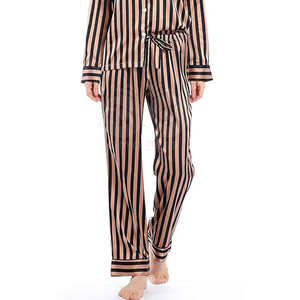 Vente en gros de pyjamas pour femmes en soie 100% de qualité supérieure, respirants et à séchage rapide, fabriqués au Pakistan - Product Image 6