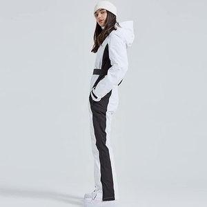 Traje de esquí de una pieza para mujer, mono ajustado impermeable para invierno, para snowboard, esquí y deportes de invierno al aire libre - Product Image 2