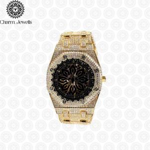 Charm_Jewells Luxury Gold <b>Watch</b> 42mm Analog Quartz Luminous Men's Fashion Bracelet Folding Clasp - Product Image 1