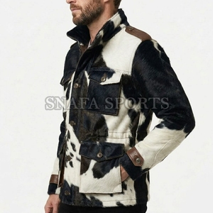 Custom Inside Pockets Design <b>Men</b> Cowhide Leather <b>Jacket</b> OEM Real Genuine Leather Wholesale Biker Wear <b>Jacket</b> - Product Image 3