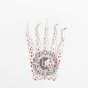 New Arrival Professional Christmas Tweezer <b>Smooth</b> Stainless Steel Handle Fiber Tip Silver Point Coating Sustainable Design - Product Image 2