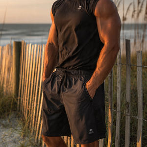 Pantalones Cortos Deportivos de Secado Rápido para Hombre, Pantalones Cortos para Correr con Cintura Alta y Cordón Ajustable - Product Image 5