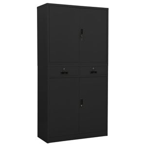 Schedari per uffici in acciaio 35.4 "x 15.7" x 70.9 "antracite - Product Image 1