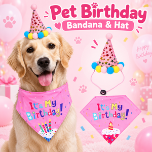 Kit de décoration pour fête d'anniversaire de chien, accessoires pour anniversaire d'animal de compagnie, fournitures de fête mignonnes pour chiens, chats, chiots - Product Image 2