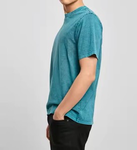 Camiseta cómoda y ajustable con hombros caídos, transpirable, a bajo precio, de uso casual, fácil de llevar, para hombre, con logo personalizado. - Product Image 4