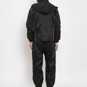 Custom <b>Men's</b> <b>Summer</b> Woven Sports Rain Suit Polyester Tracksuit <b>Jacket</b> Hooded Zipper Baggy Pants for Outdoor Activities - Product Image 5