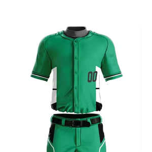 Vente flash - Uniforme de baseball personnalisé avec logo pour équipe - Haute qualité - 100% coton/polyester - Antibactérien - Marque personnalisée - Product Image 4