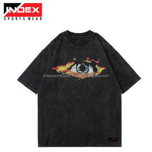 Camiseta de Algodón Extra Grande para Hombre, Estampado de Tigre, Estilo Urbano, Cuello Redondo, Manga Corta, Negra - Product Image 1