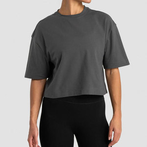 Workout Athletic Tee Breathable <b>Top</b> Women's <b>Crop</b> Length Loose Plus Size Comfortable Quick Dry Fitness Training Wear T-Shirt - Product Image 6