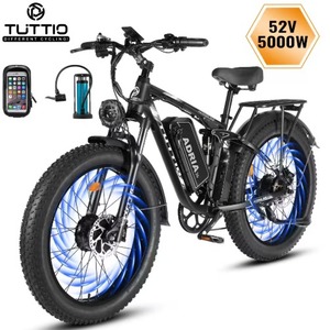 OFERTA ESPECIAL: Bicicleta Eléctrica Tuttio-Adria26 de Doble Motor para Adultos, 52V, Rápida, de Largo Alcance, con Suspensión Completa - Product Image 1