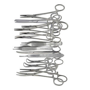 Kit de Instrumentos Quirúrgicos Multiusos de Acero Inoxidable de 44 Piezas: Tijeras, Pinzas Hemostáticas, Fórceps, Mango de Bisturí, Portaagujas, Hojas MOL - Product Image 4