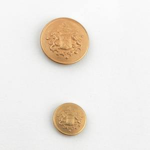 Botones Redondos Personalizados de Fábrica para Uniformes, de Aleación de Zinc y Latón, con Base Dorada, para Blazer, Ecológicos y Pulidos - Product Image 3