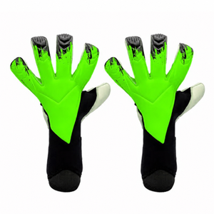 ถุงมือผู้รักษาประตูแบบมืออาชีพ 4 มม. สีขาว ผลิตจากยางลาเท็กซ์แบบผสม ตัดเย็บแบบ Negative-Roll พร้อมแถบตีนตุ๊กแก ระบายอากาศได้ดี เหมาะสำหรับใช้งานกลางแจ้ง - Product Image 2