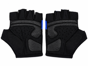 Meilleure collection de gants de cyclisme demi-doigts noirs et bleus en maille respirante pour l'entraînement et la gym - Product Image 2