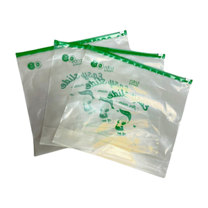 Bolsa de polietileno con cremallera de plástico transparente esmerilado reutilizable de alta calidad, embalaje de ropa, logotipo personalizado, uso transparente en tienda de alta visibilidad - Product Image 3