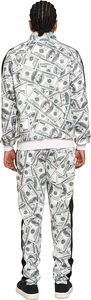 Conjunto Deportivo de 2 Piezas para Hombre, Mezcla de Algodón, Sudadera con Cierre y Detalles Decorativos, Tallas S-5XL - Product Image 3