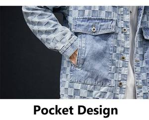 2026 New Fashion Design High Quality <b>Men</b> <b>Denim</b> <b>Jacket</b> Wholesale Price Custom Made <b>Denim</b> <b>Men's</b> <b>Jackets</b> - Product Image 4