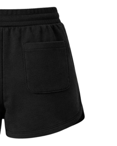 Custom Black Women Sweat Shorts Cotton Fleece Elastic Waist <b>Drawstring</b> Gym Casual Summer Shorts OEM Manufacturer Supplier - Product Image 6