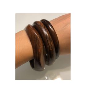 Brazaletes de Madera Hechos a Mano con Estampado, para Fiestas y Bodas, Diseño Moderno, Talla Personalizada, Joyería de Moda - Product Image 5