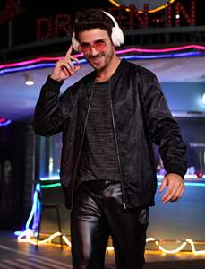 Chaqueta Bomber de Béisbol de Seda Satinada de Manga Larga con Botones y Números Personalizados para Hombre, Estilo Deportivo, de Venta Caliente - Product Image 4